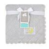 Just Born Quilted Plush Blanket - Grey