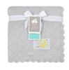 Just Born Quilted Plush Blanket - Grey